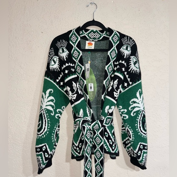 Farm Rio | NWT! Mystic Scarf Wrap Cardigan Size: Large - Picture 3 of 6